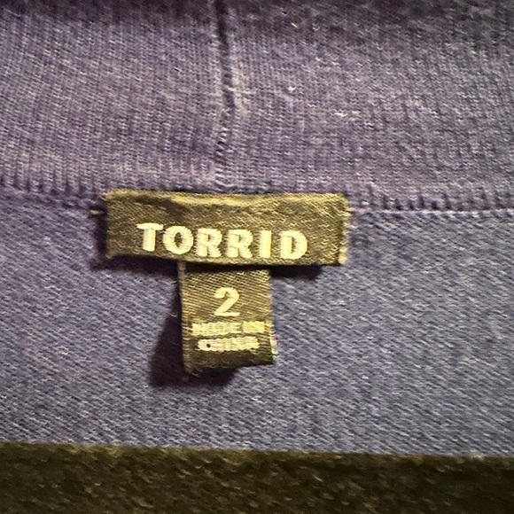 Torrid | Women’s Plus Size Blue Knit Shrug | 2X - Picture 6 of 7